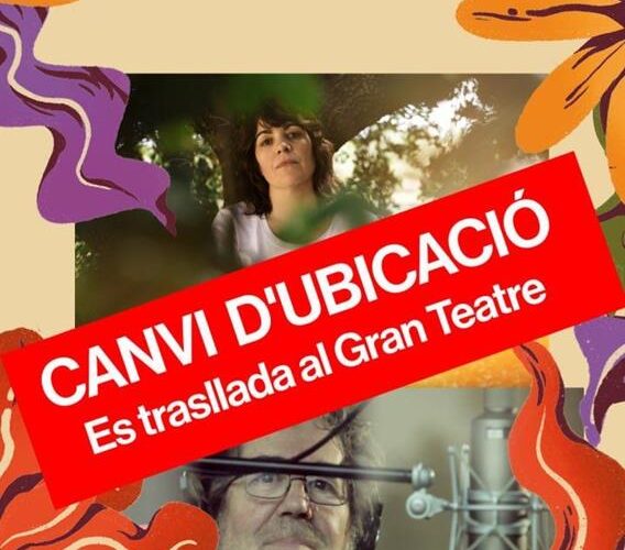 El concierto de Clara Andrès y Quico Pi de la Serra cambia de ubicación por la lluvia: será en el Gran Teatre