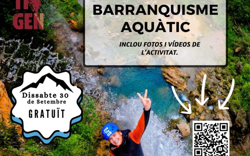 El Ayuntamiento de Xátiva organiza una actividad de barranquismo acuático en Anna para el 30 de septiembre