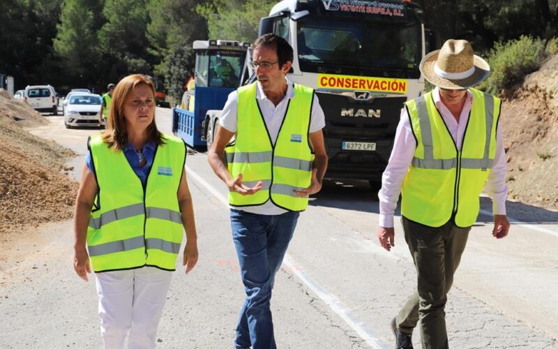 La Diputació de València invirtió casi 30 millones de euros en mejorar 21 carreteras de la provincia en 2023