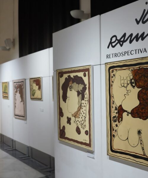 Xàtiva inaugura la exposición retrospectiva del pintor  Joan Ramos con obras de toda su vida artística