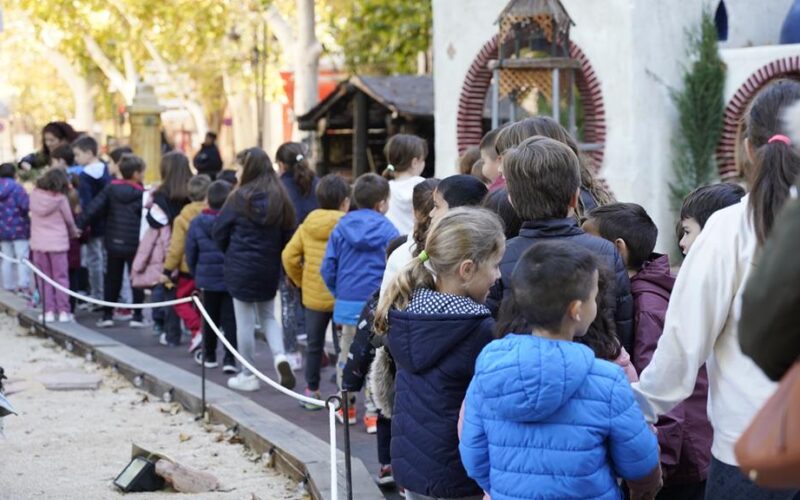 Cerca de 4.000 escolares de toda la provincia de Valencia visitan el Belén Monumental de Xàtiva