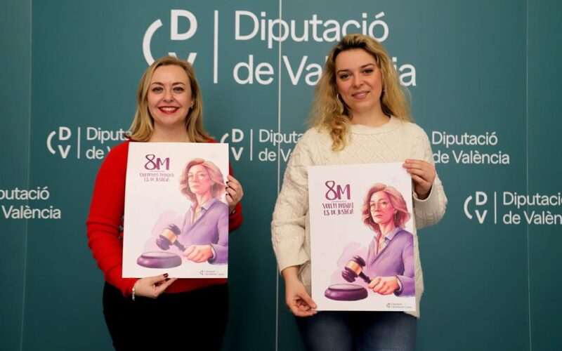 La Diputació de València reivindica la paridad en su cartel del Día Internacional de la Mujer
