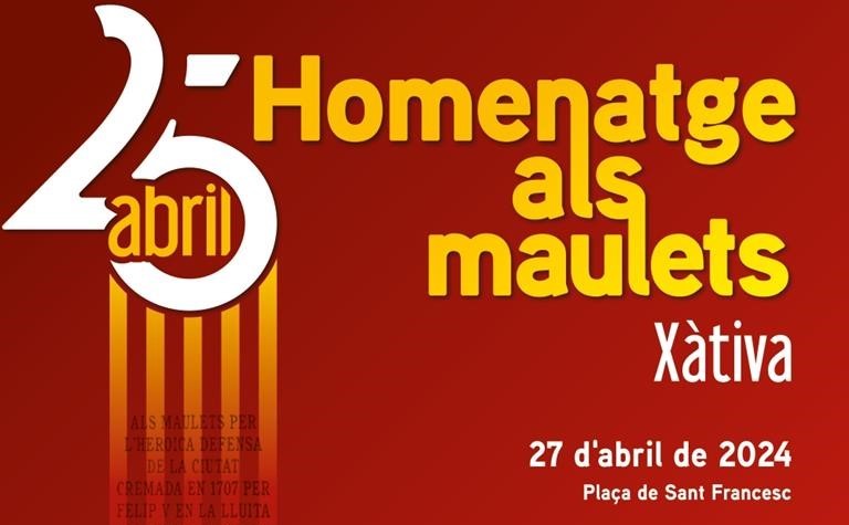 Xàtiva celebra este sábado el tradicional homenaje a los maulets con motivo del 25 de abril